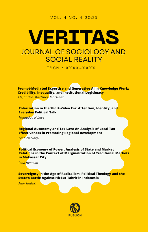 					View Vol. 1 No. 1 (2026): Veritas : Journal of Sociology and Social Reality
				